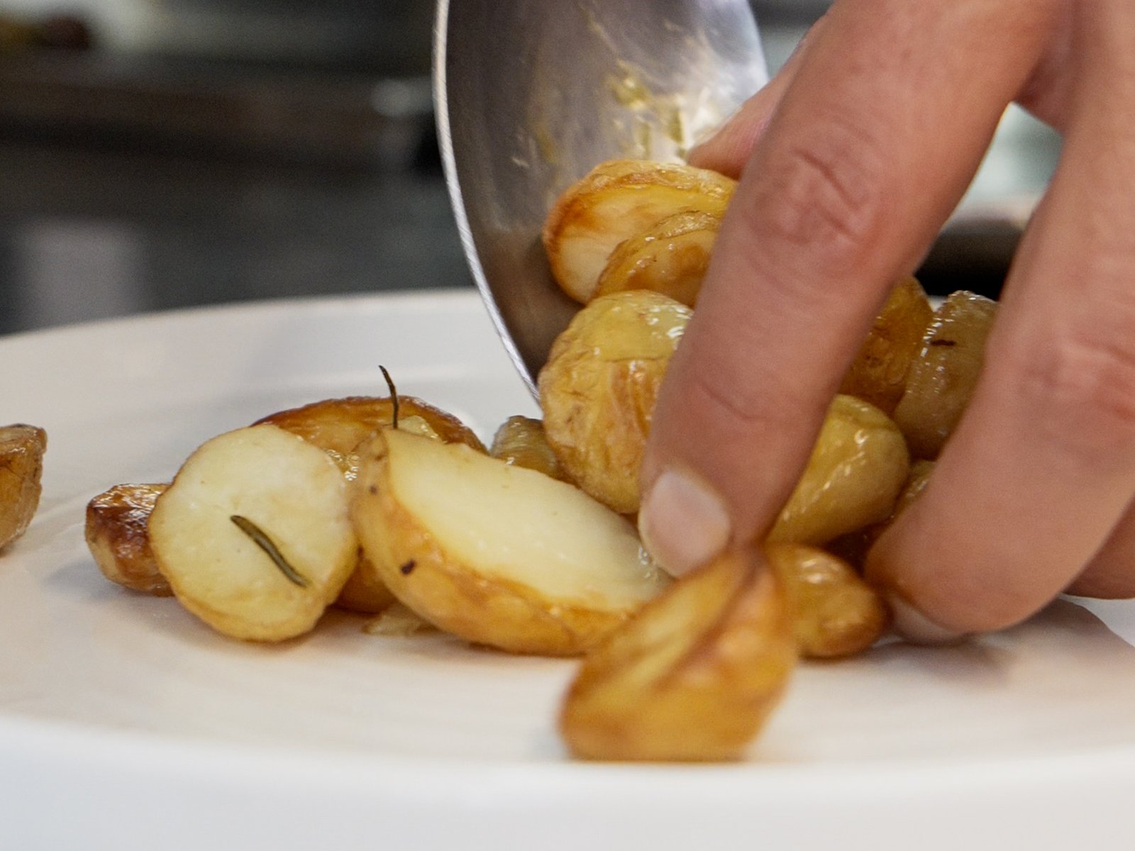 Roasted new potatoes