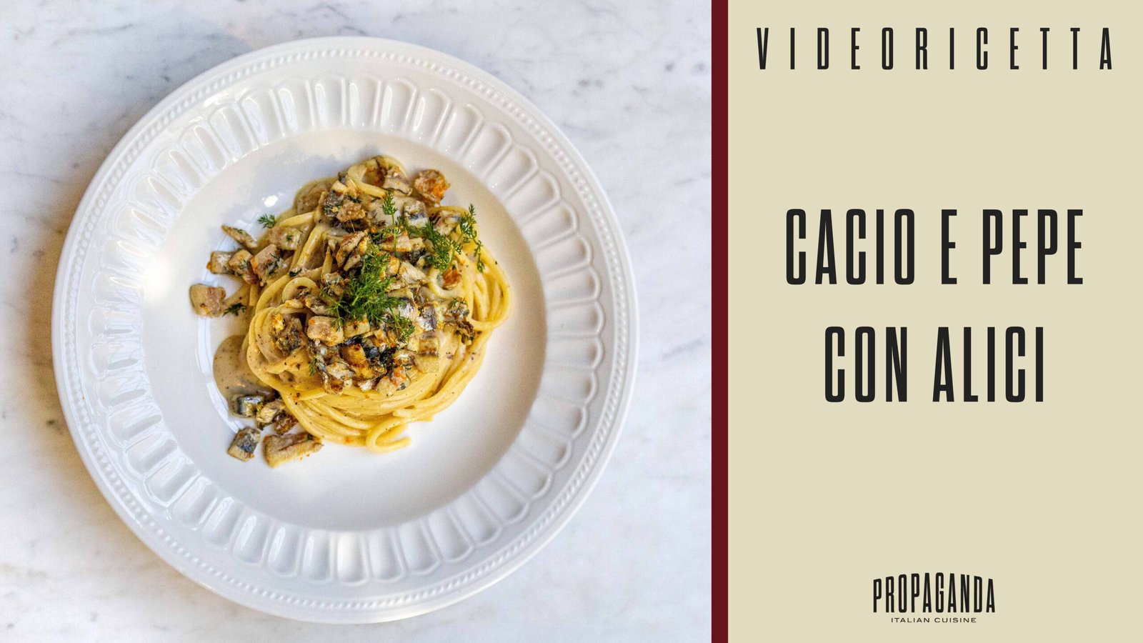 Cacio e Pepe con Alici