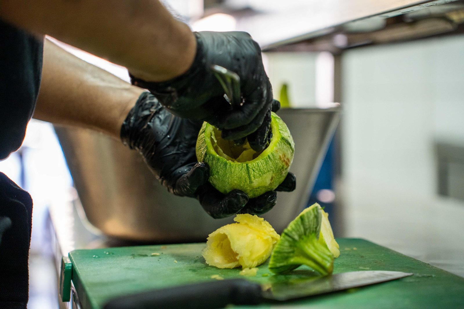 Preparazione delle zucchine