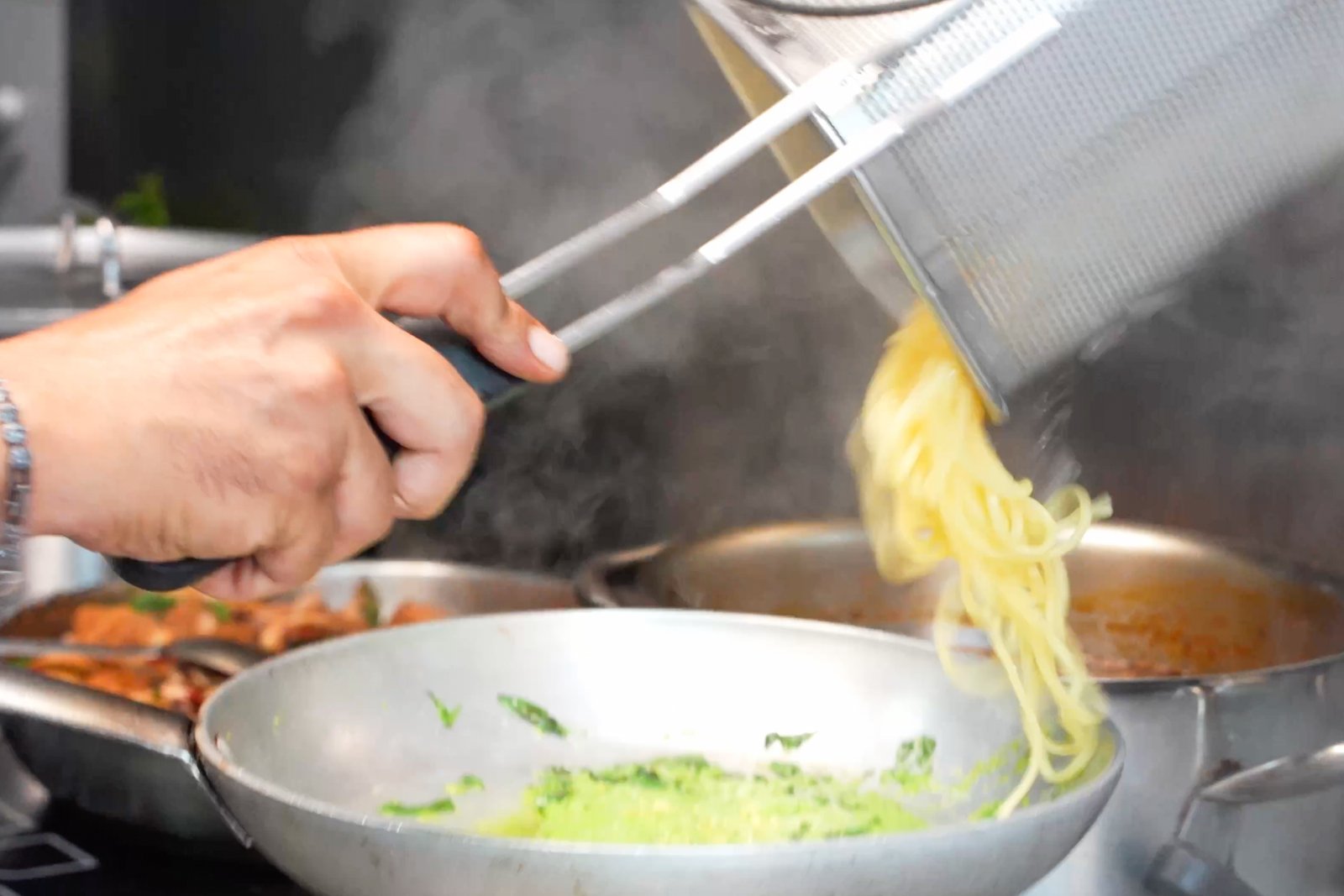 Cooking and finishing the tagliolini