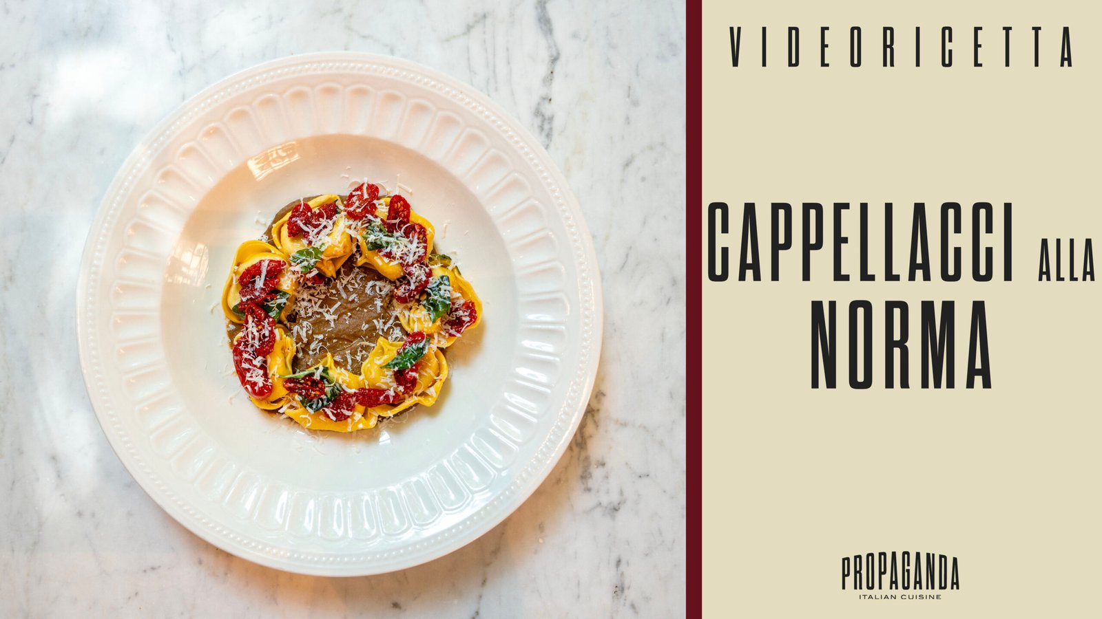 Cappellacci al Parmigiano alla Norma rivisitata